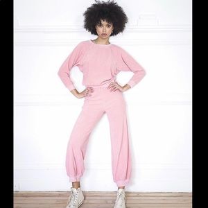 Suzie Kondi velour set - salmon in xs